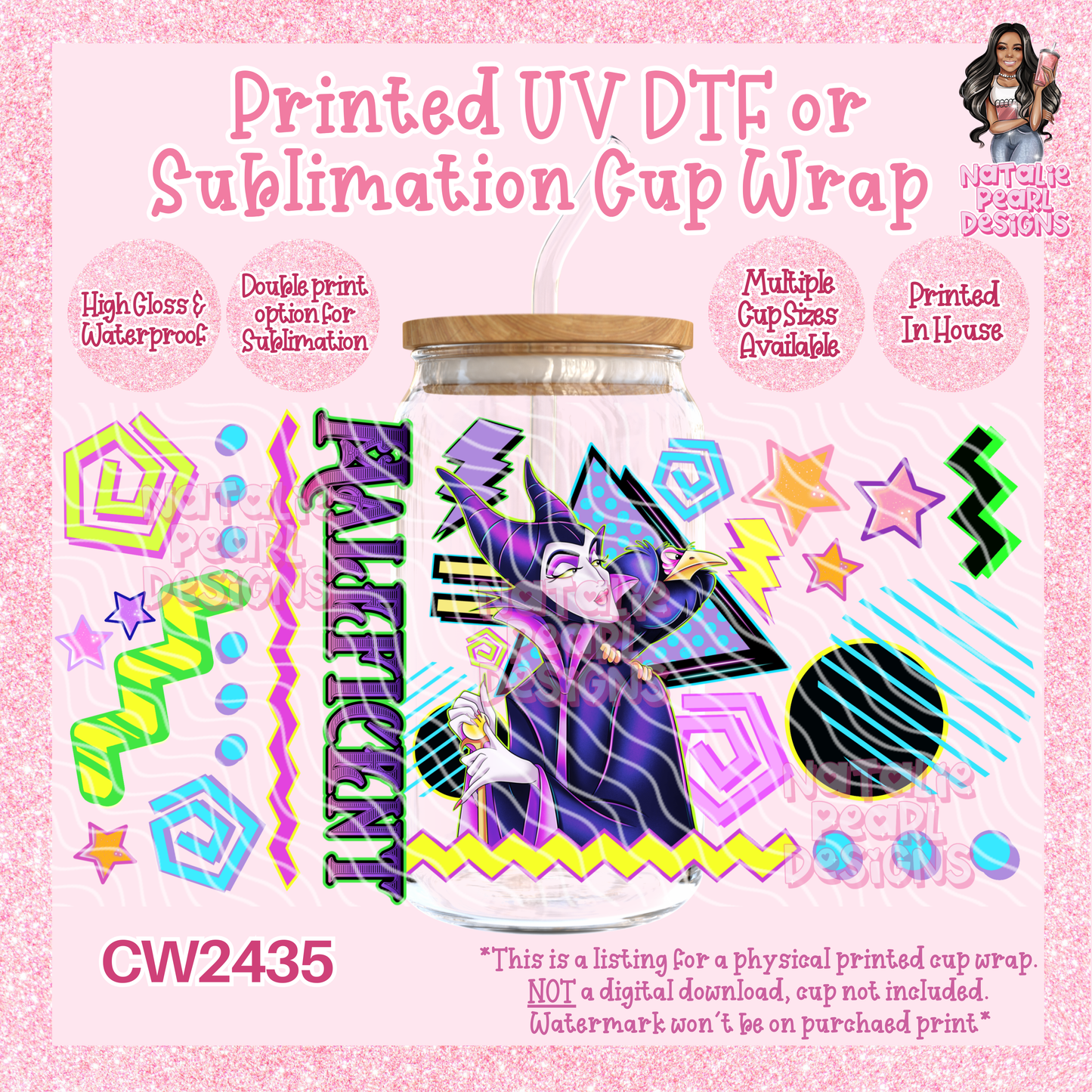 CW2435 UV DTF/SUB Cup Wraps