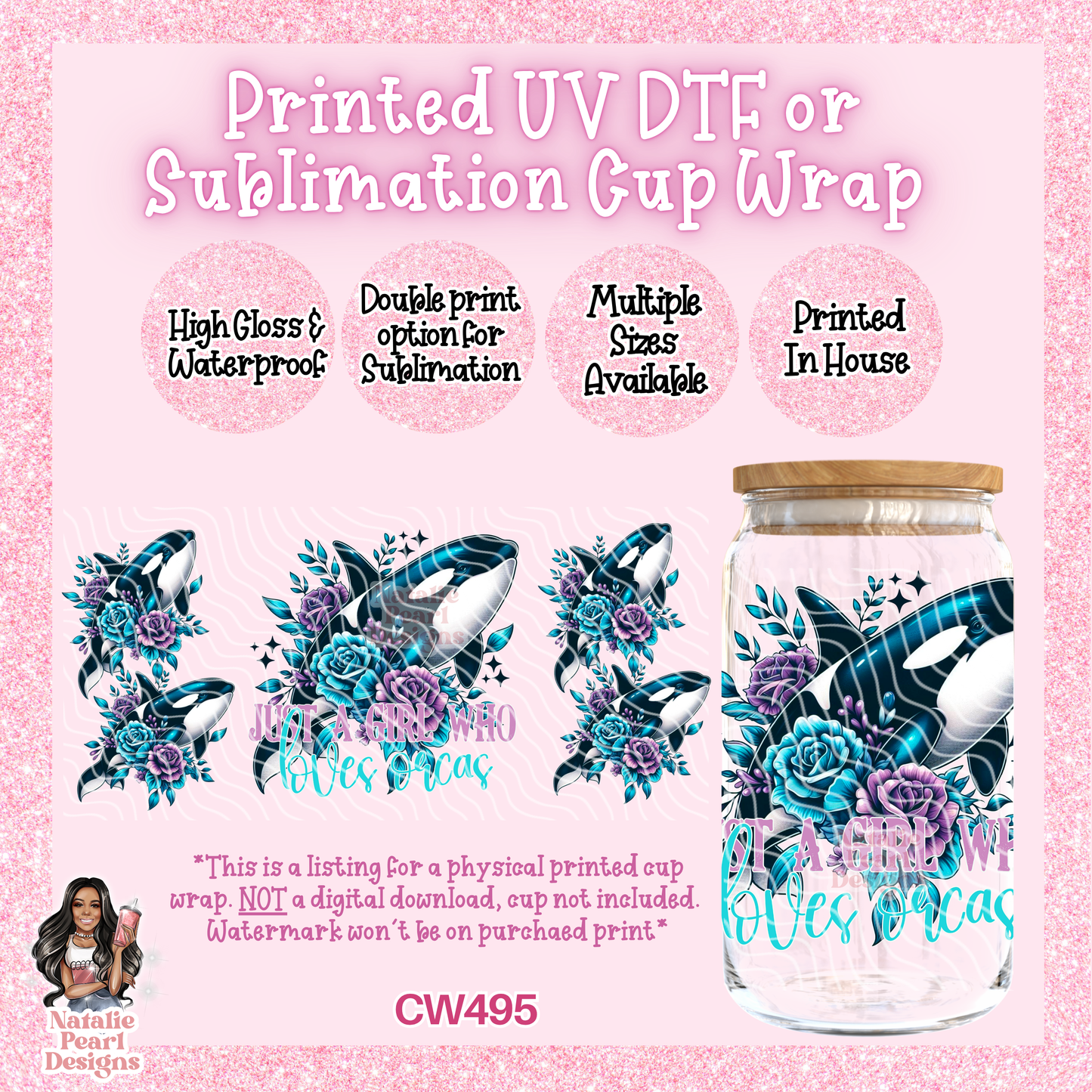 CW495 UV DTF/SUB Cup Wrap