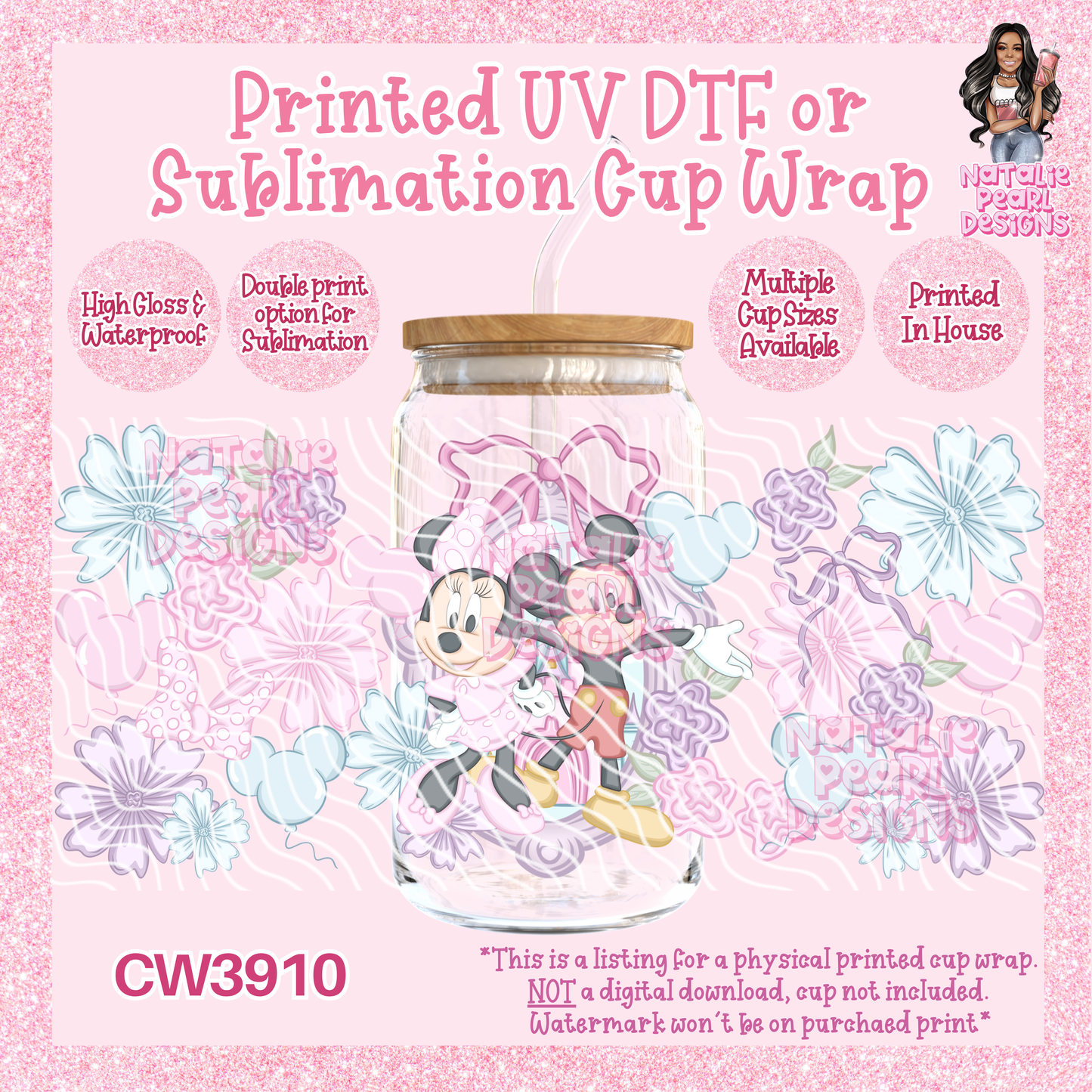 CW3910 UV DTF/SUB Cup Wraps