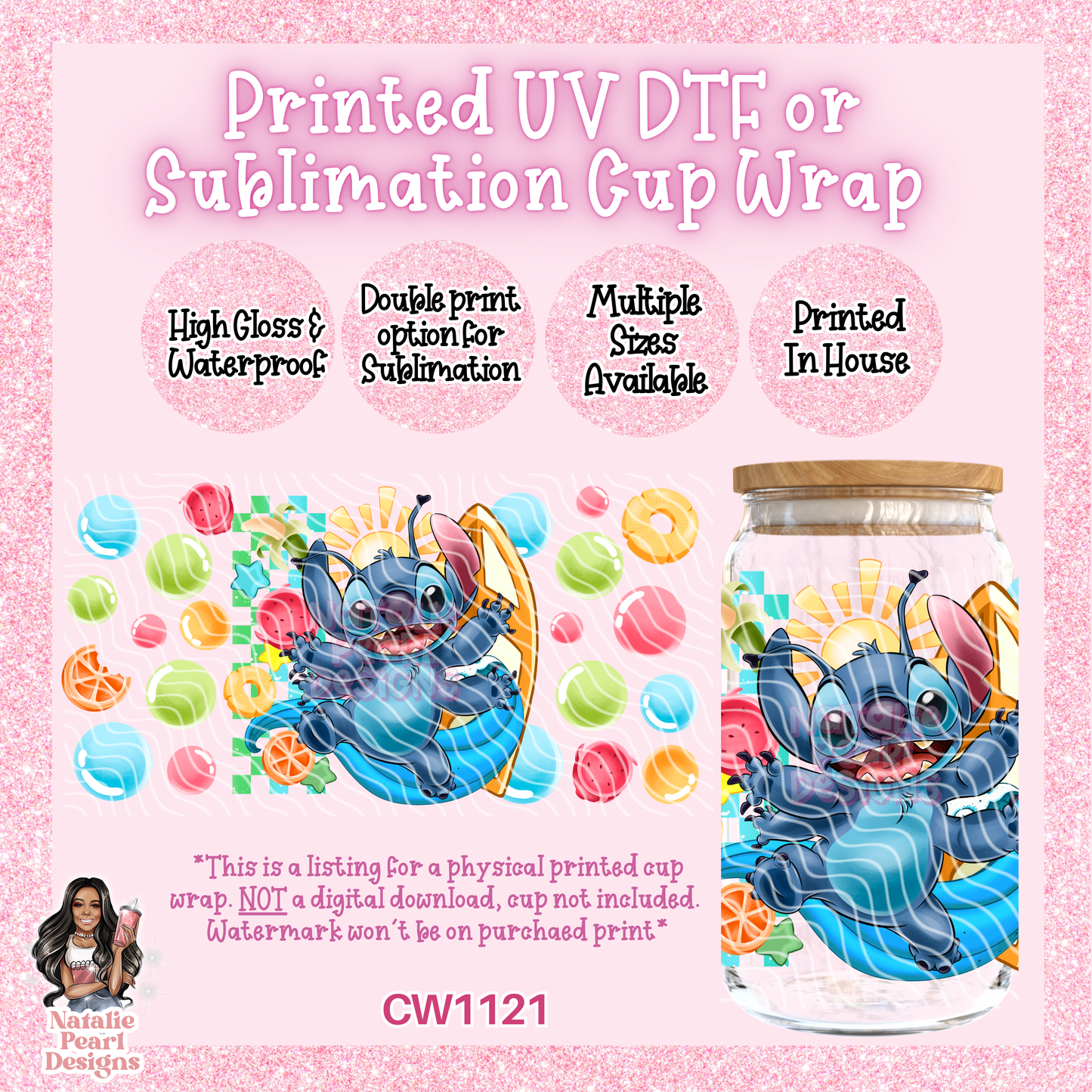 CW1121 UV DTF/SUB Cup Wrap