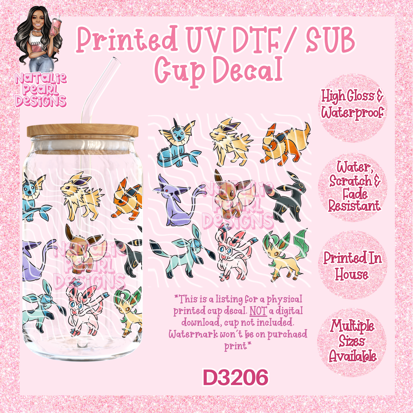 D3206 UV DTF/Sub Decal