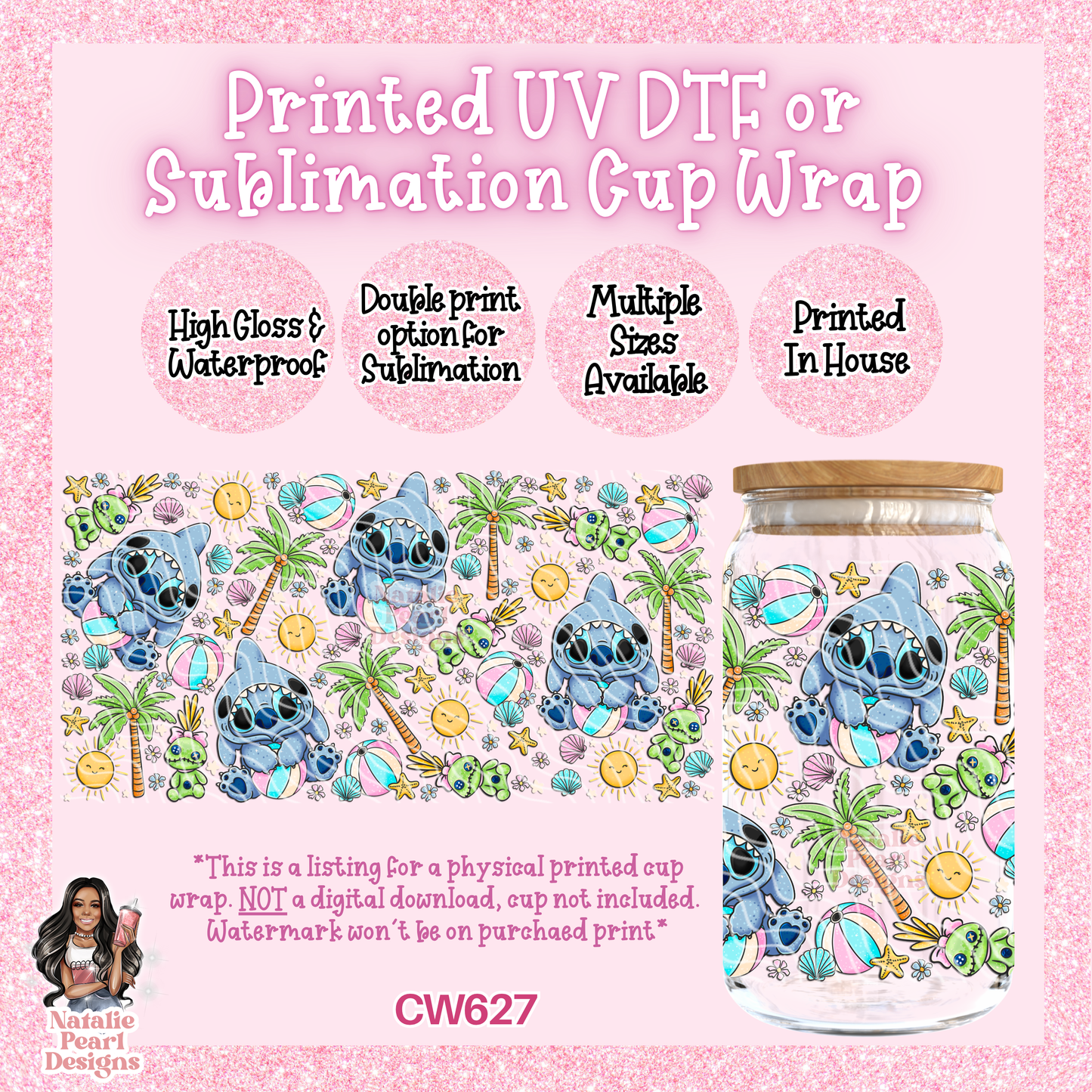 CW627 UV DTF/SUB Cup Wrap