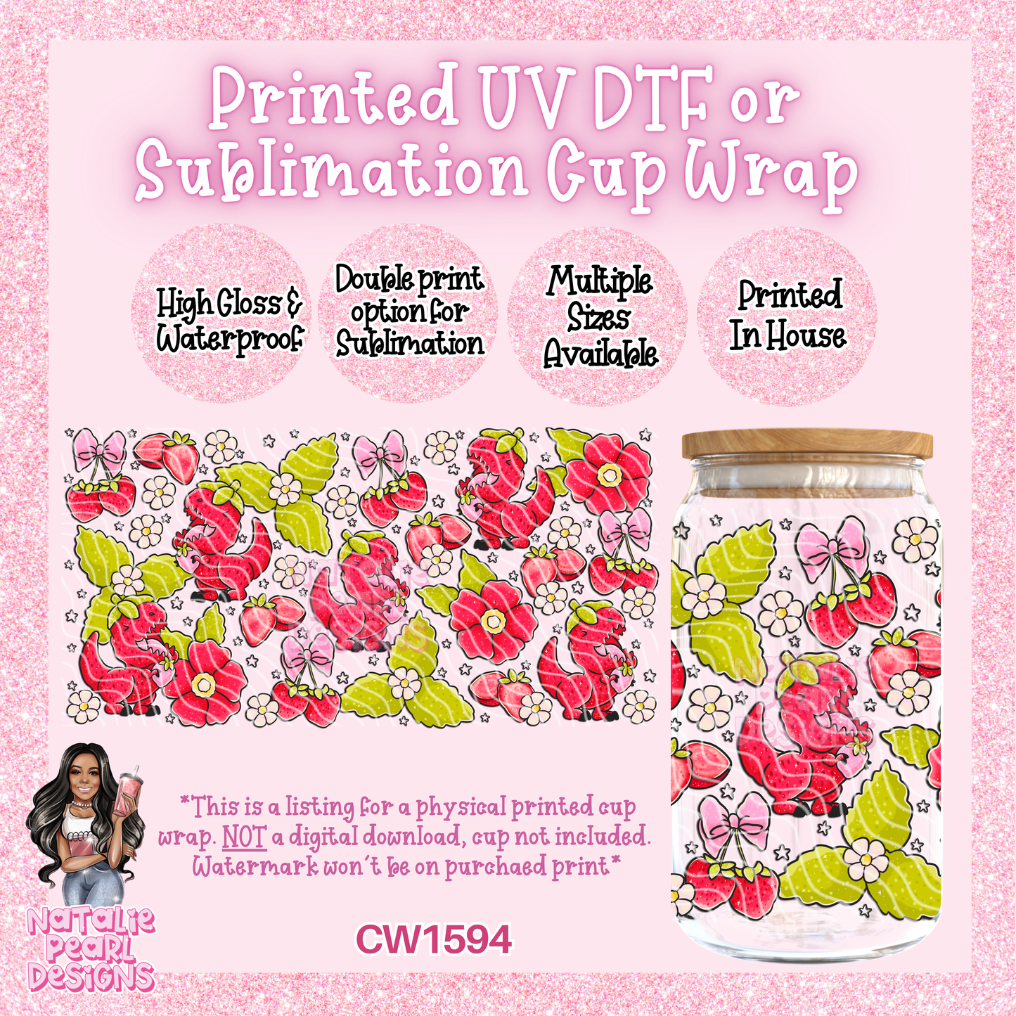 CW1594 UV DTF/SUB Cup Wraps