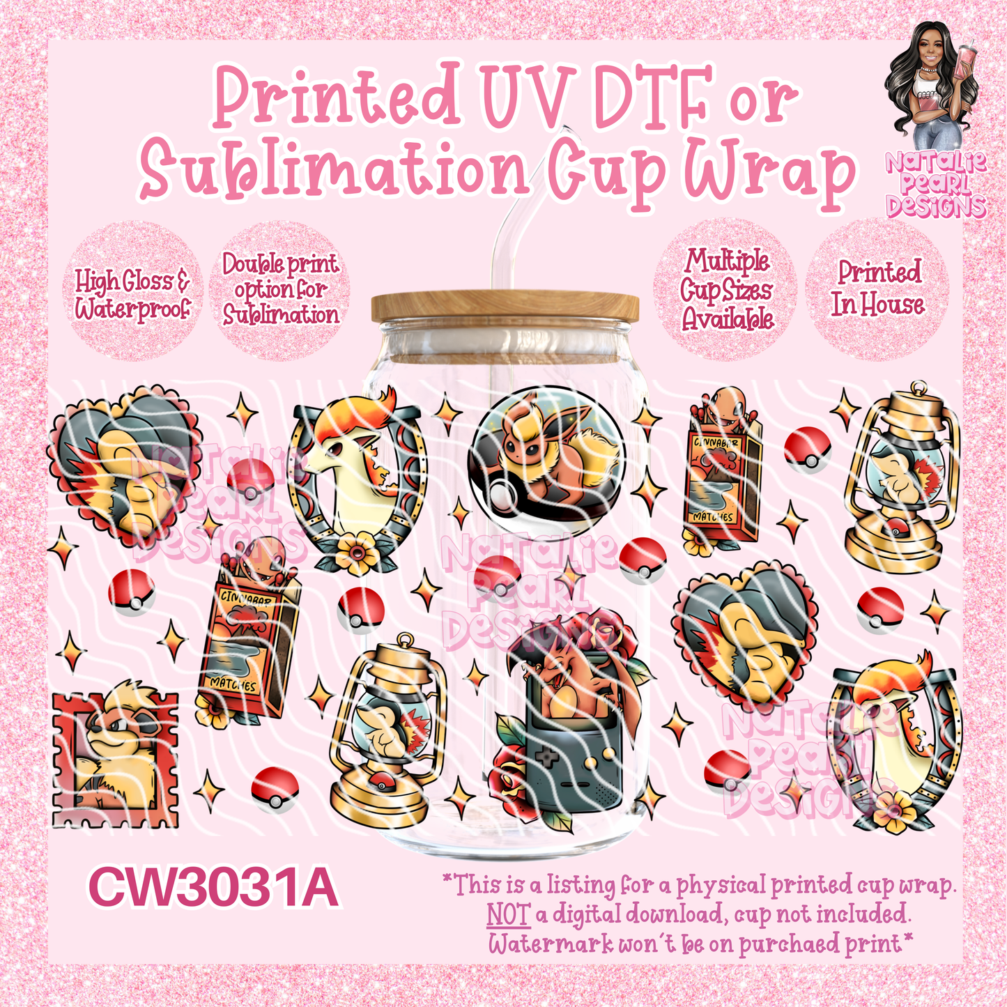 CW3031A UV DTF/SUB Cup Wraps