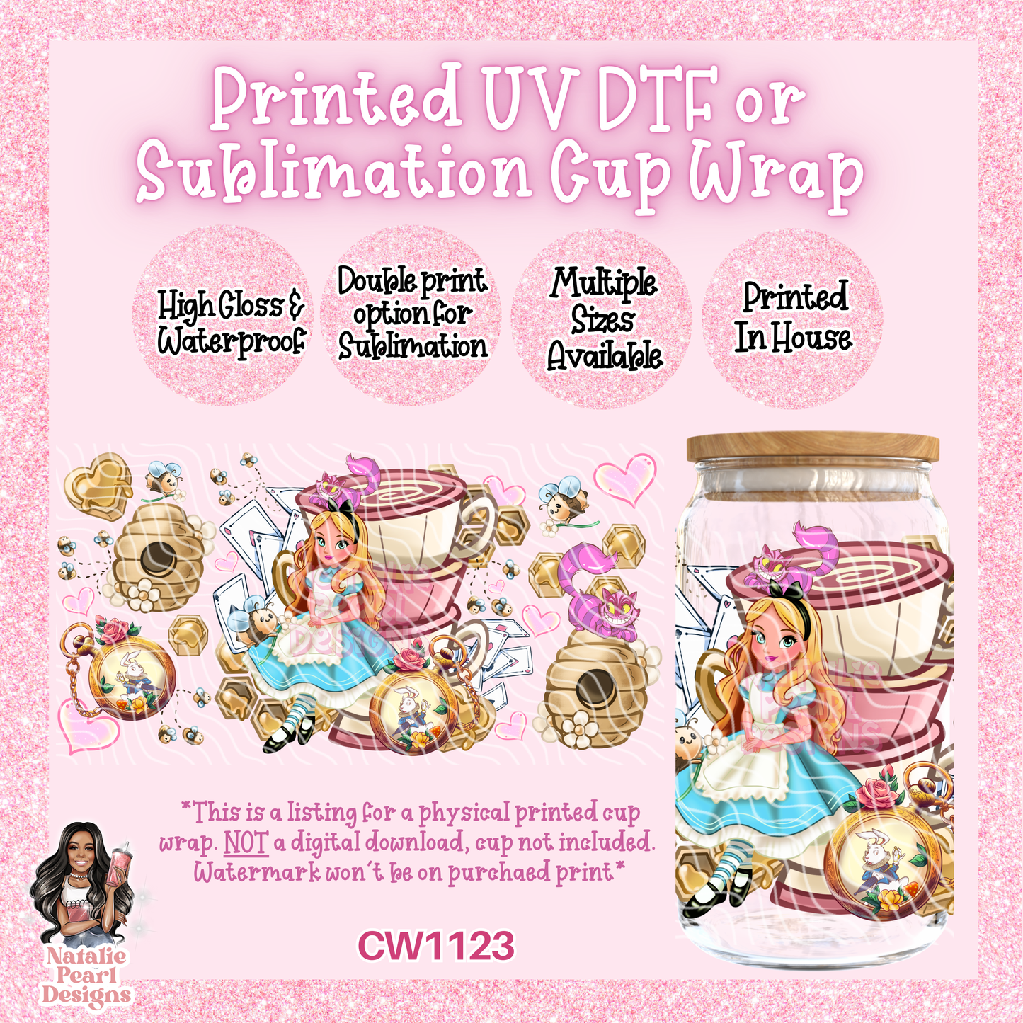 CW1123 UV DTF/SUB Cup Wrap