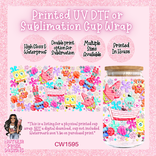 CW1595 UV DTF/SUB Cup Wraps