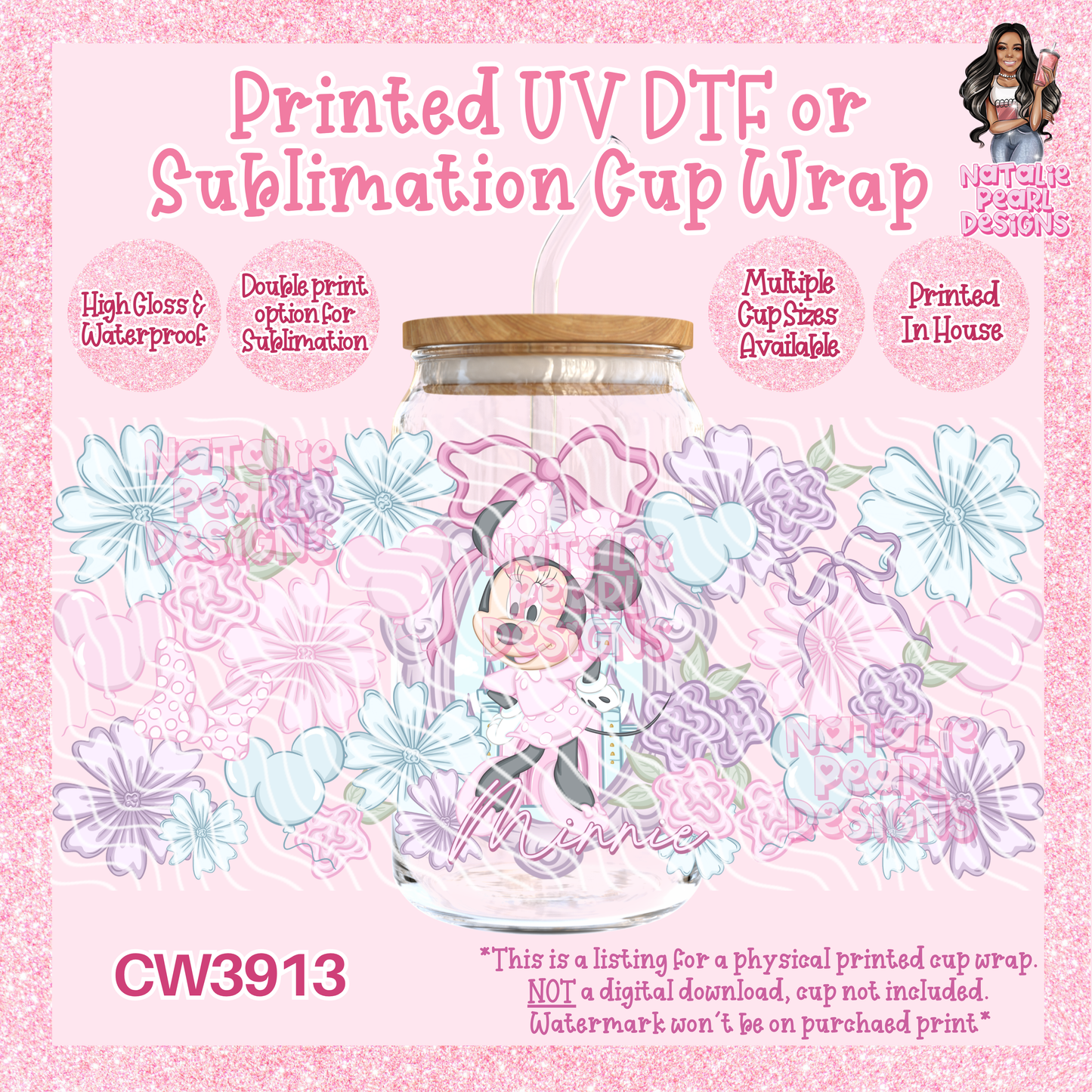 CW3913 UV DTF/SUB Cup Wraps