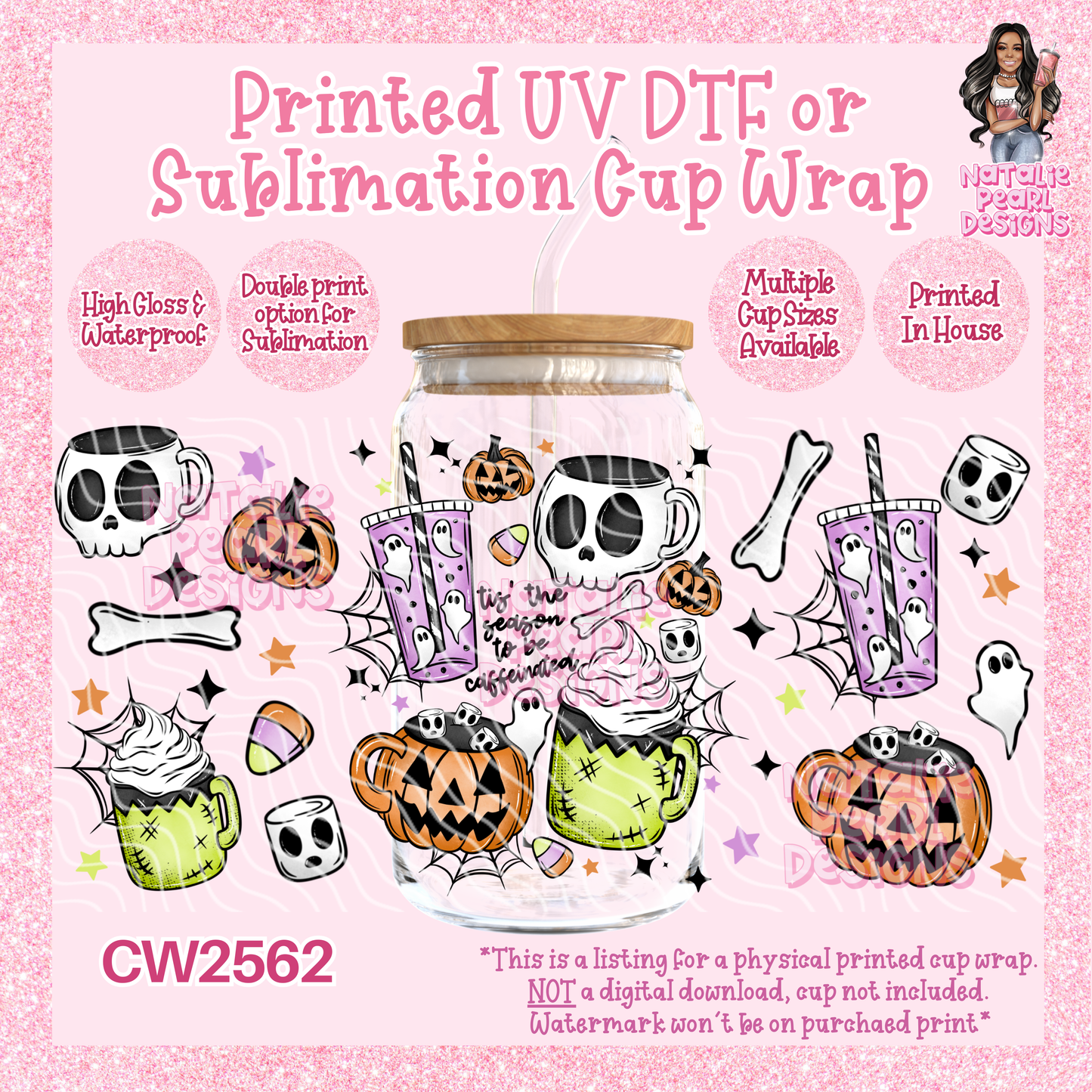 CW2562 UV DTF/SUB Cup Wraps