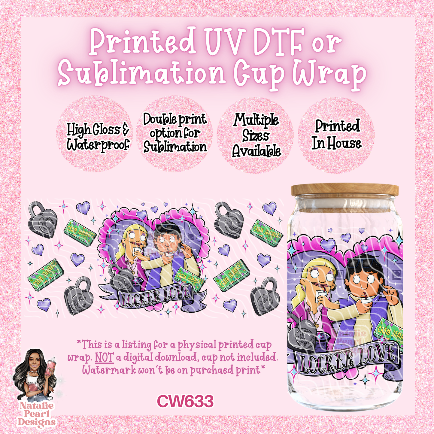 CW633 UV DTF/SUB Cup Wrap