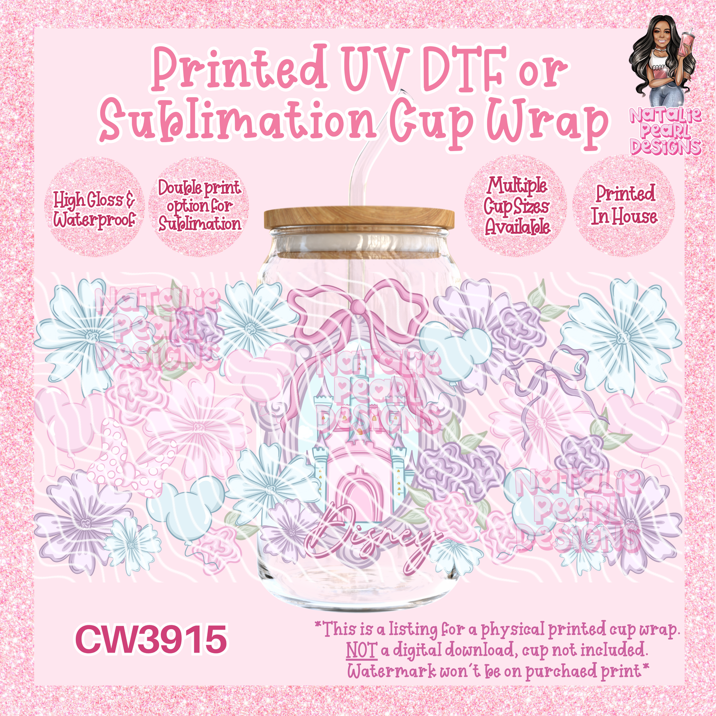 CW3915 UV DTF/SUB Cup Wraps