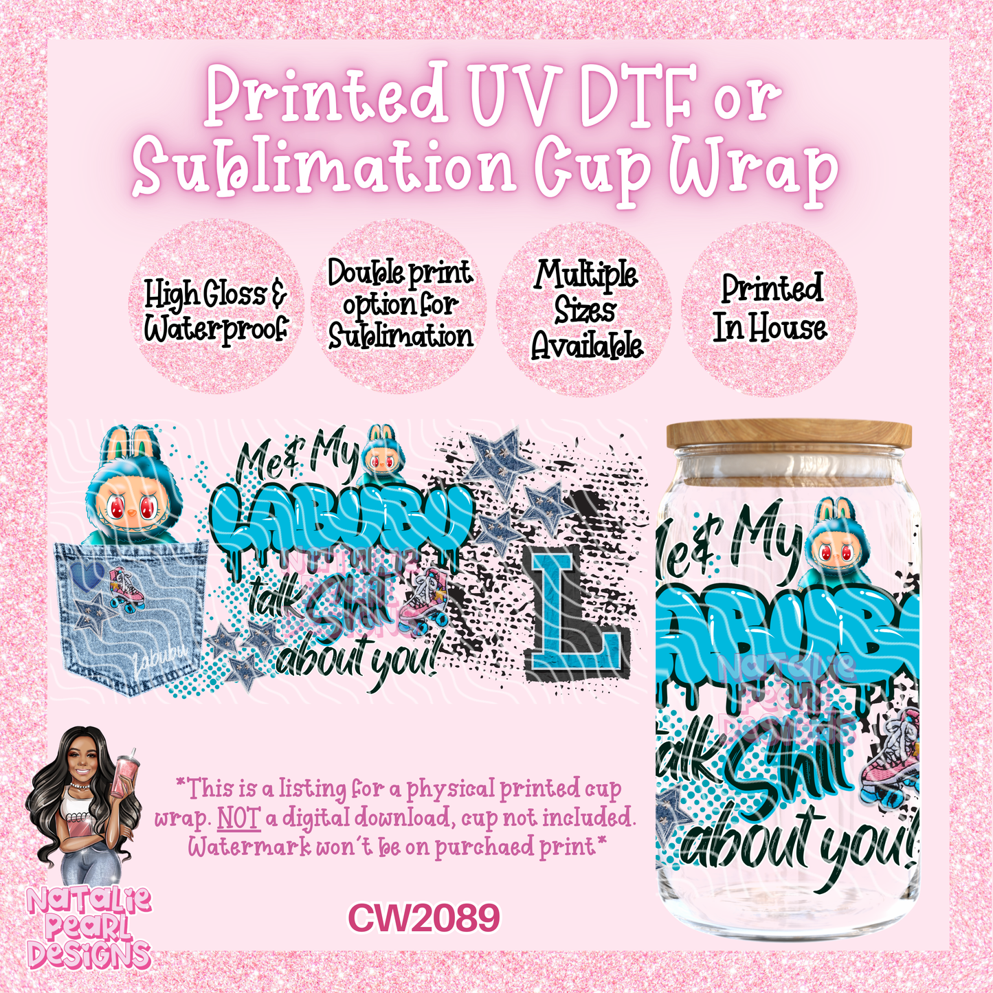 CW2089 UV DTF/SUB Cup Wraps