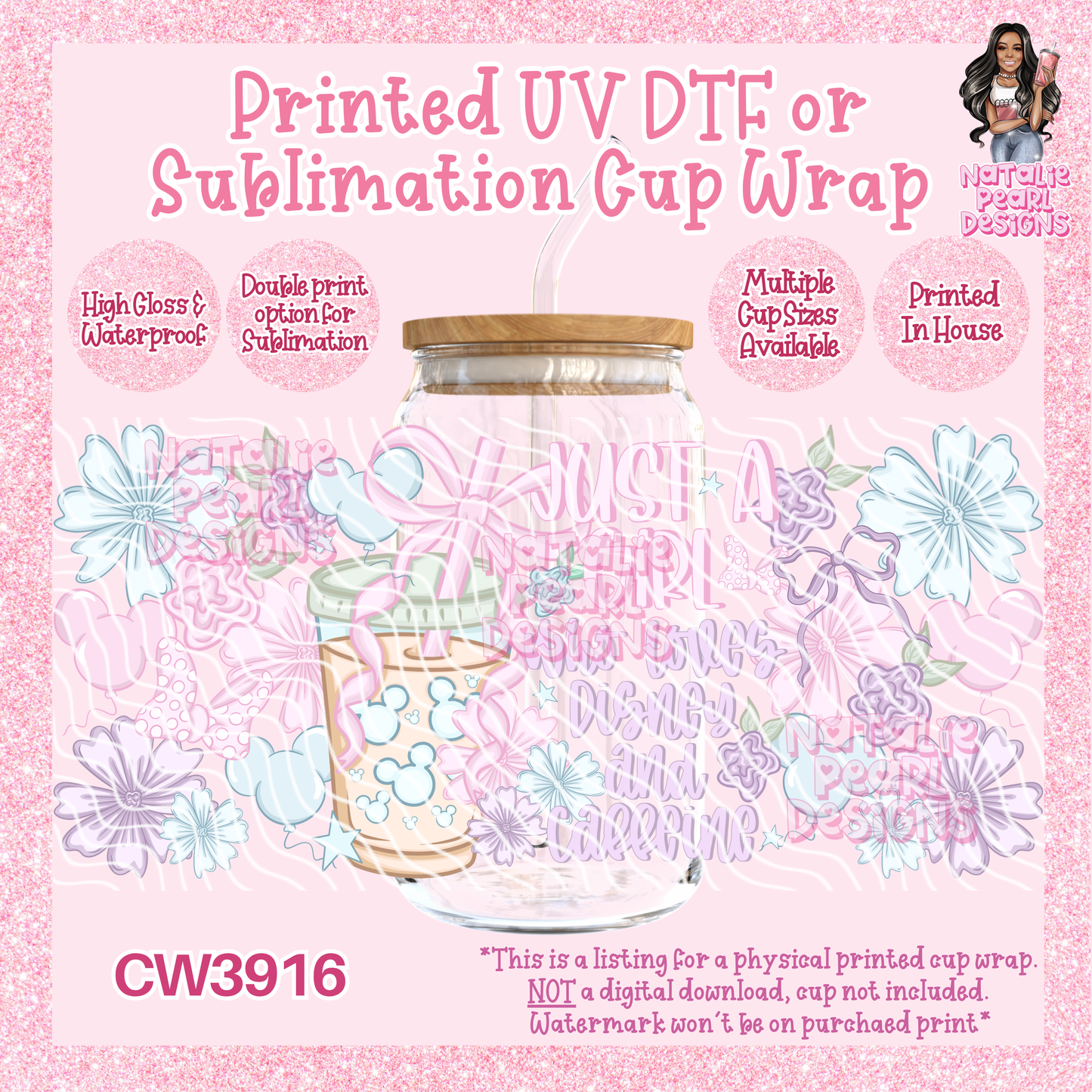 CW3916 UV DTF/SUB Cup Wraps