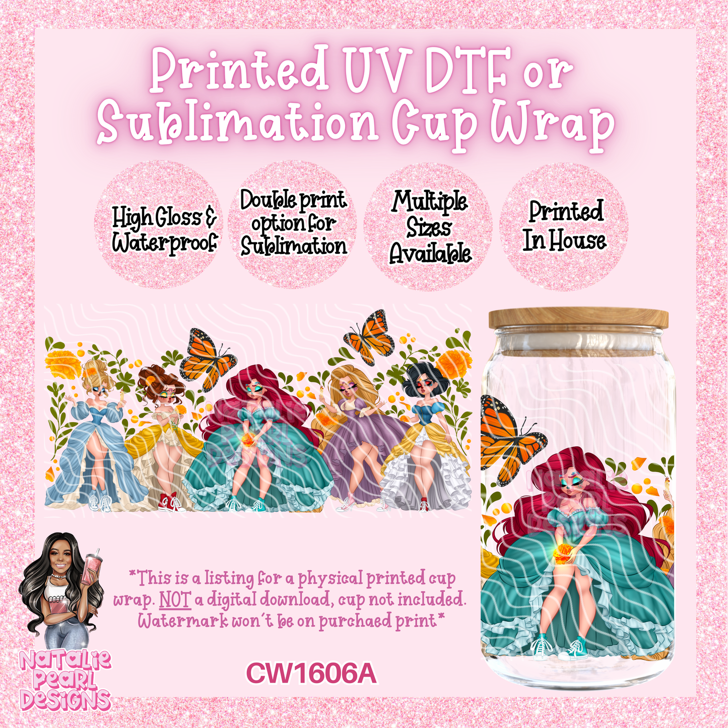 CW1606A UV DTF/SUB Cup Wraps