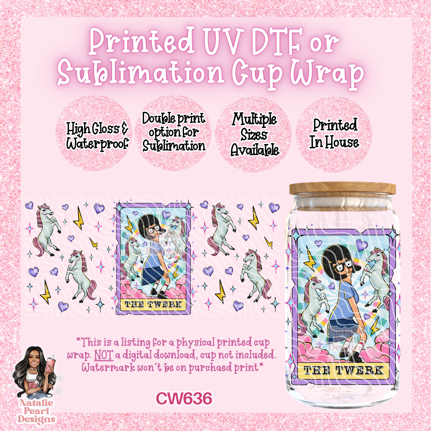 CW636 UV DTF/SUB Cup Wrap