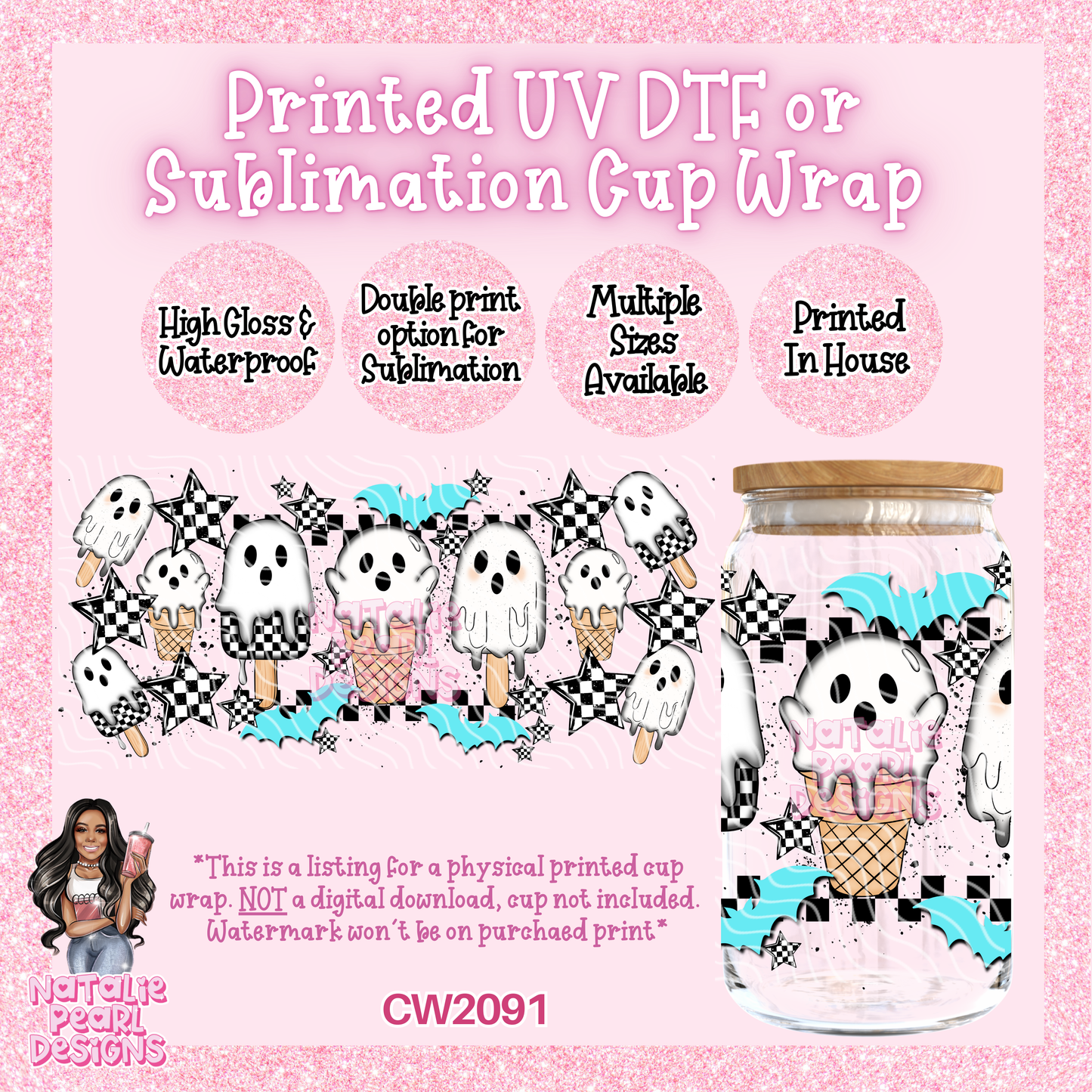 CW2091 UV DTF/SUB Cup Wraps