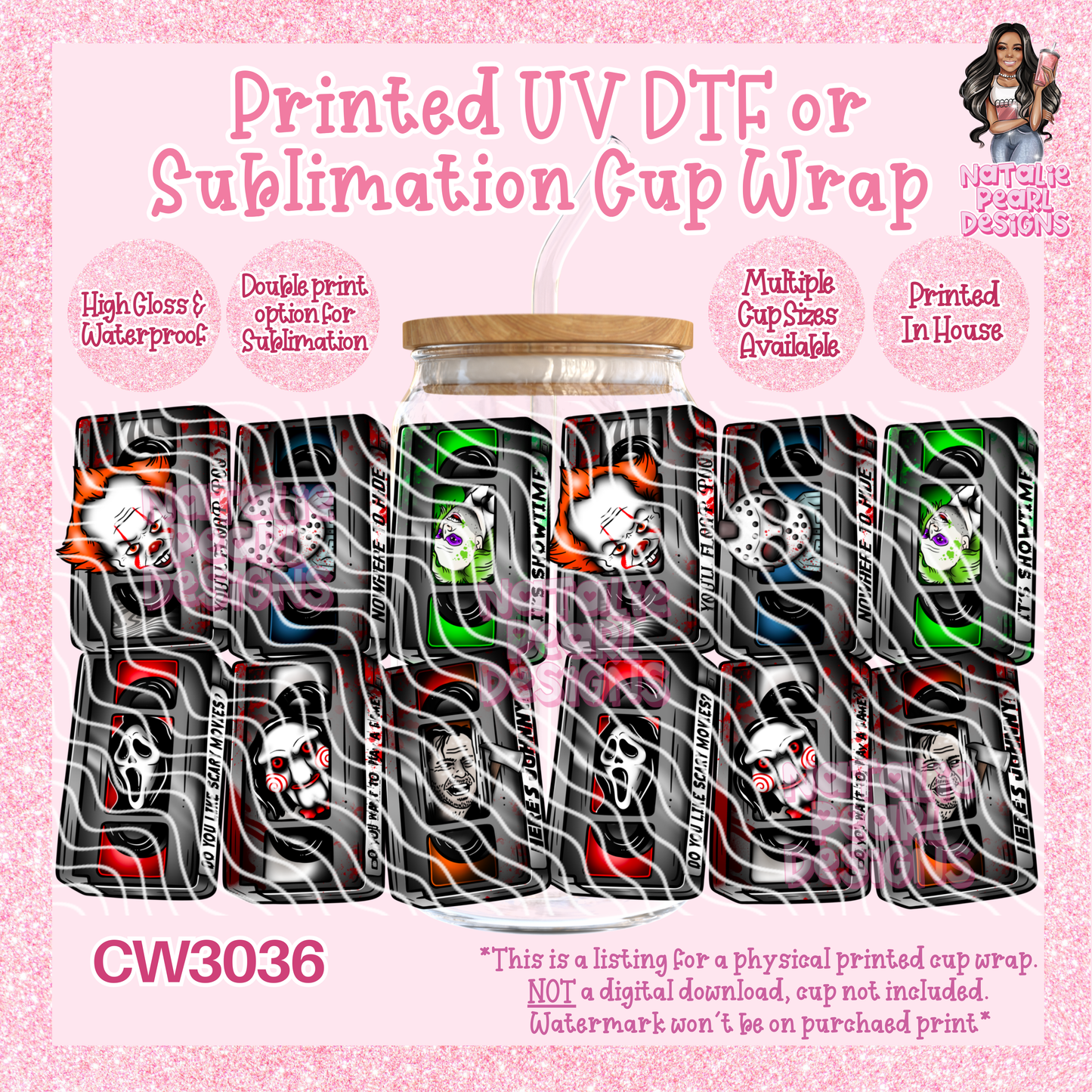 CW3036 UV DTF/SUB Cup Wraps