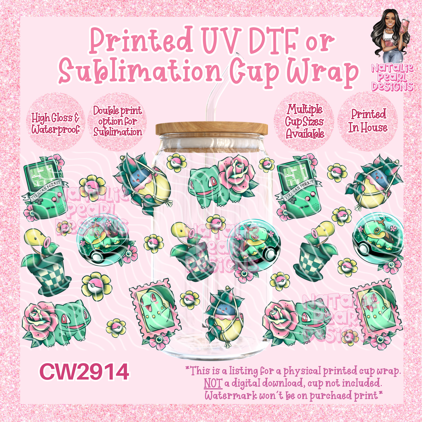 CW2914 UV DTF/SUB Cup Wraps