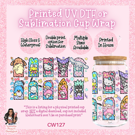CW127 UV DTF/SUB Cup Wrap