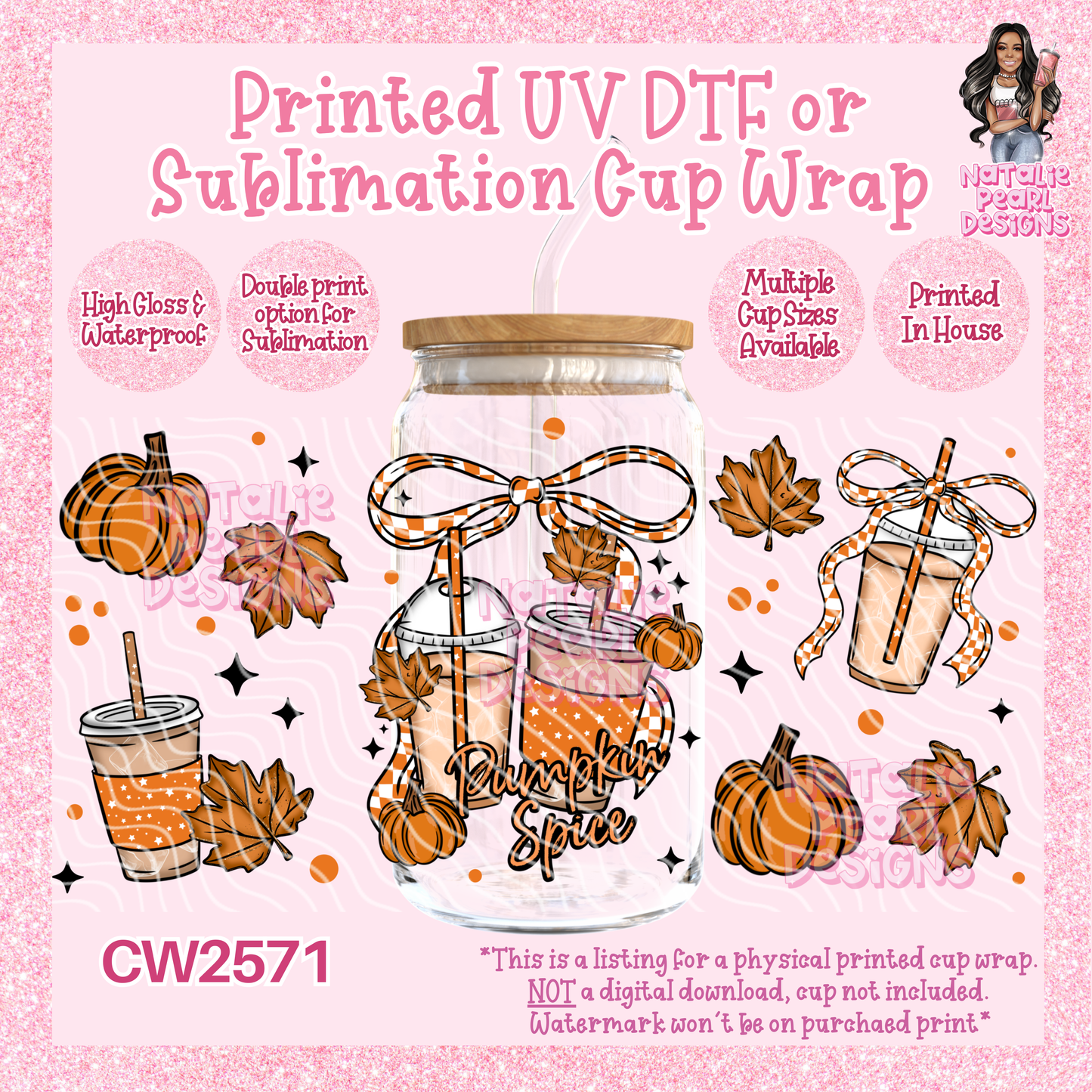 CW2571 UV DTF/SUB Cup Wraps