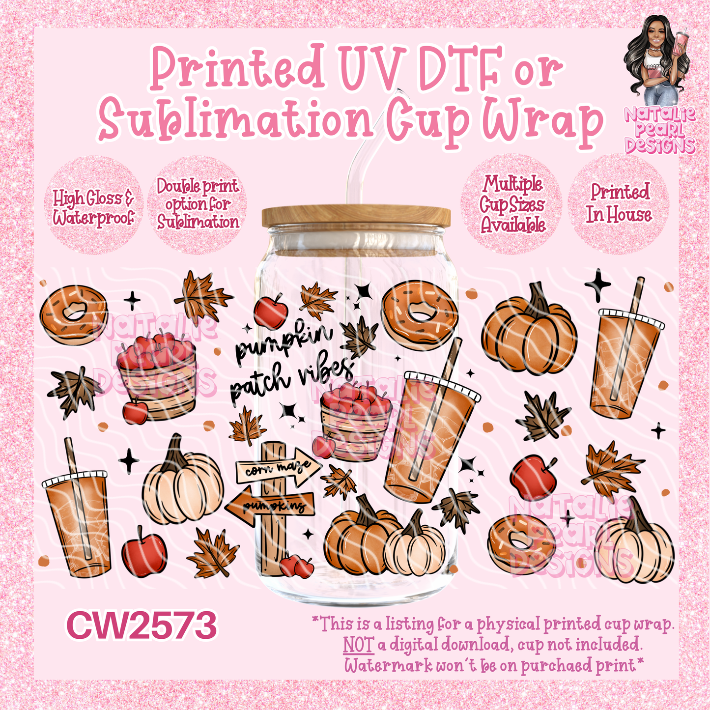 CW2573 UV DTF/SUB Cup Wraps