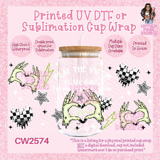 CW2574 UV DTF/SUB Cup Wraps