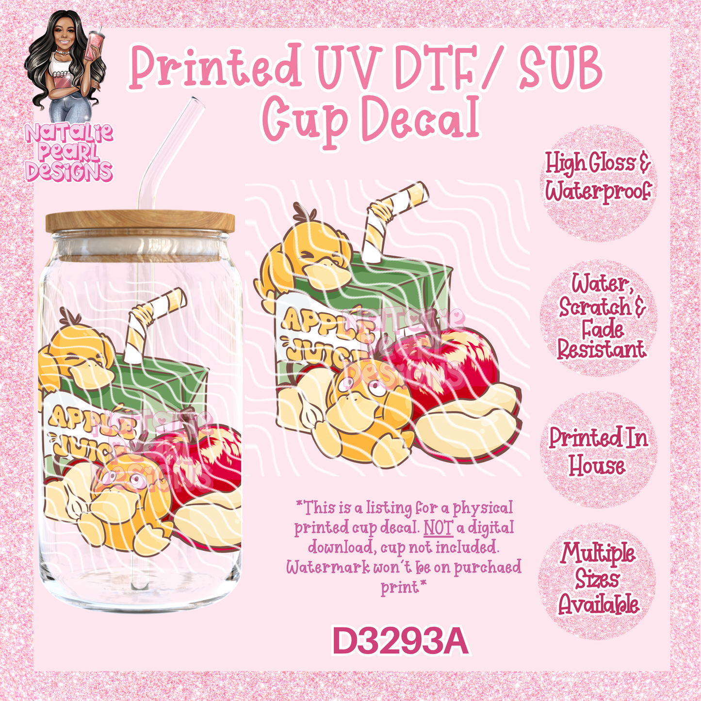 D3293A UV DTF/Sub Decal