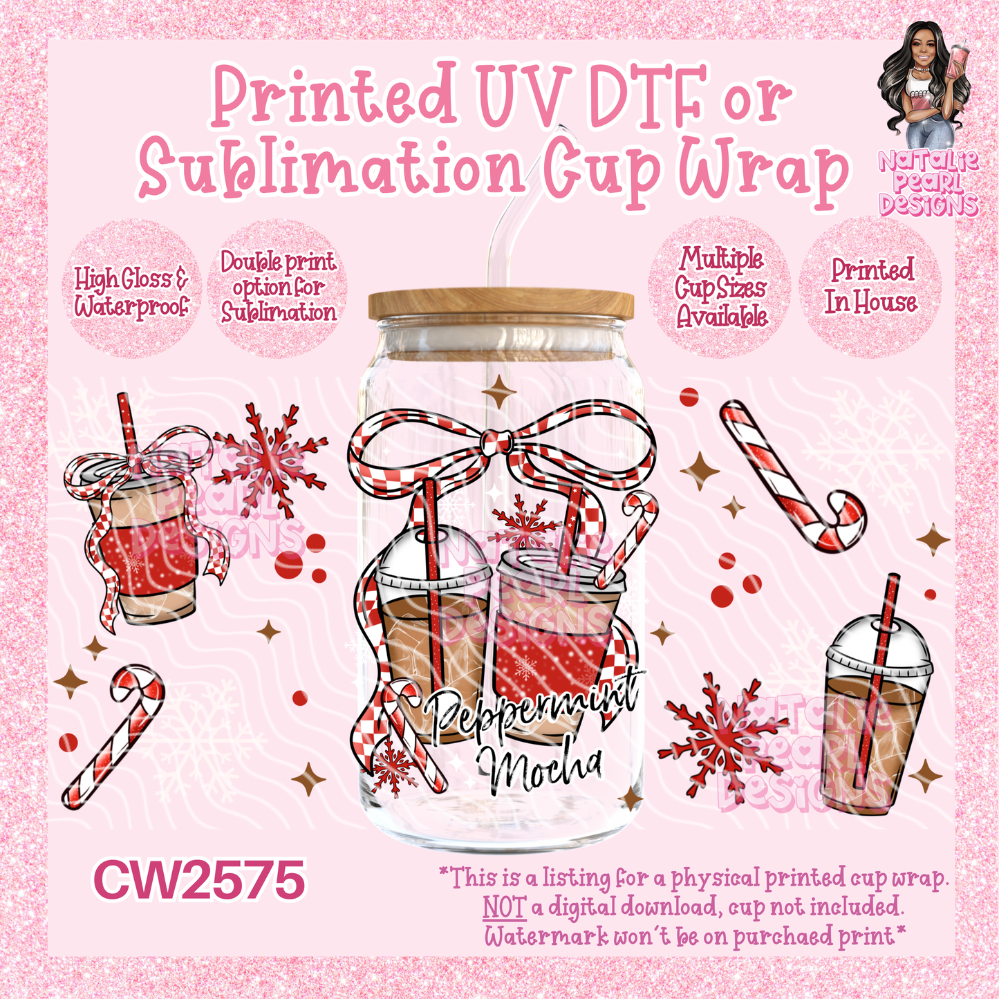 CW2575 UV DTF/SUB Cup Wraps