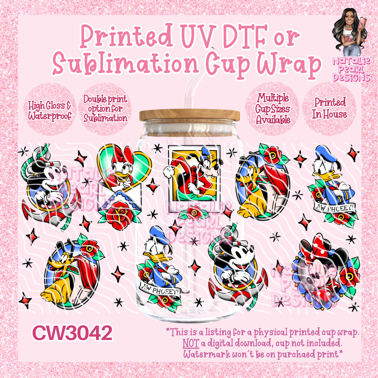 CW3042 UV DTF/SUB Cup Wraps