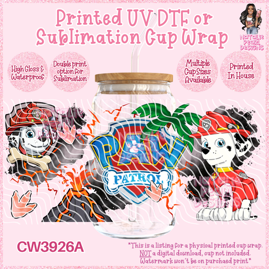 CW3926A UV DTF/SUB Cup Wraps