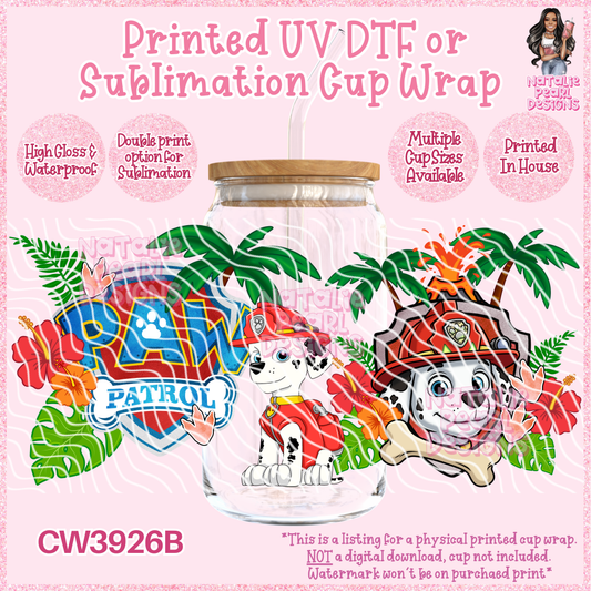 CW3926B UV DTF/SUB Cup Wraps