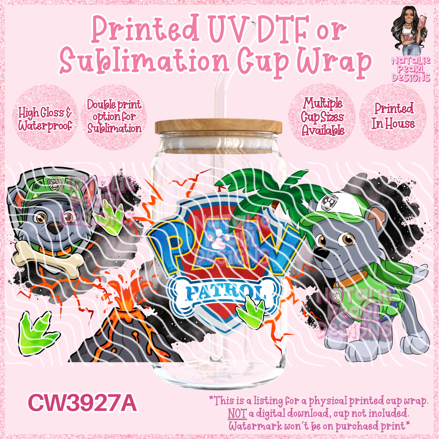 CW3927A UV DTF/SUB Cup Wraps