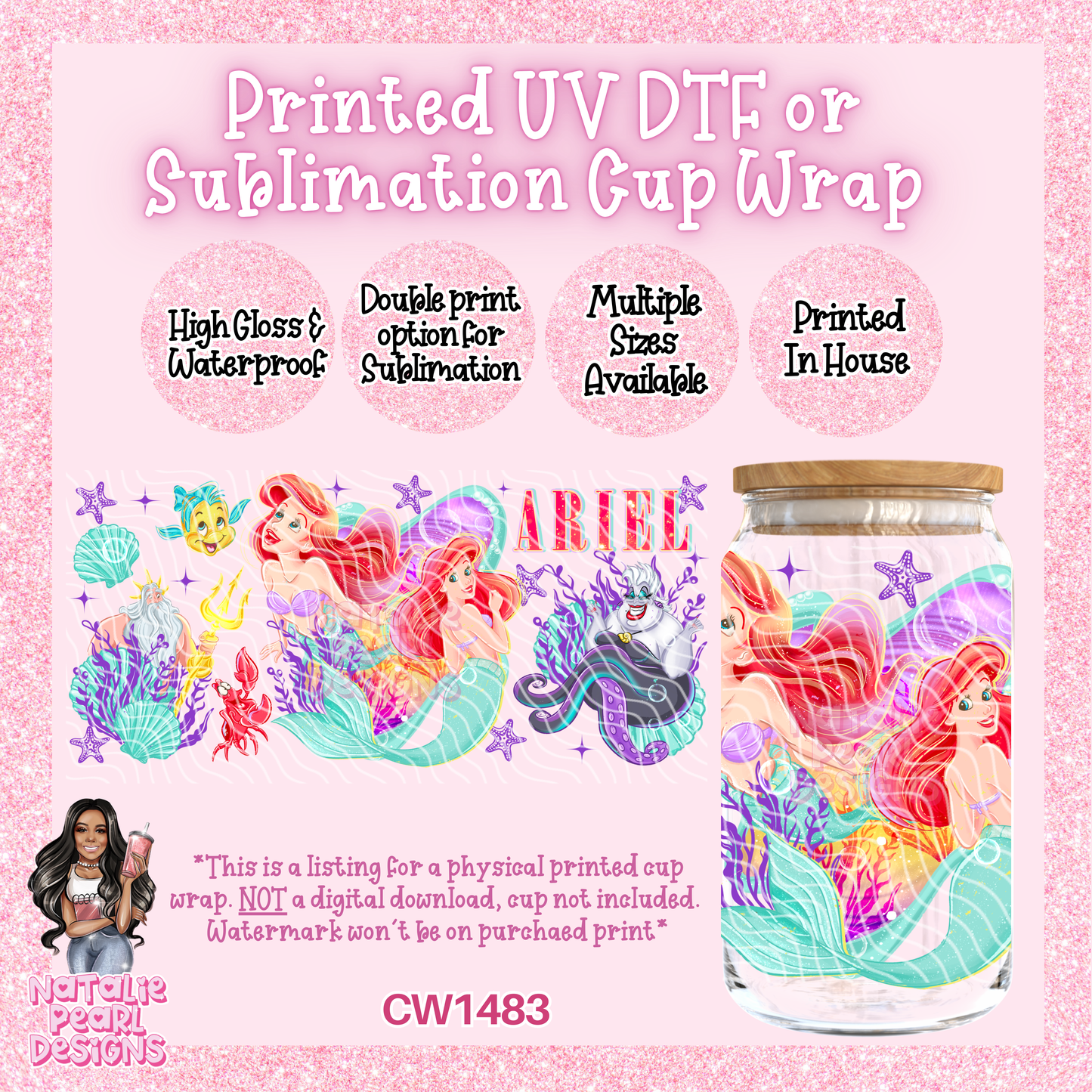 CW1483 UV DTF/SUB Cup Wrap