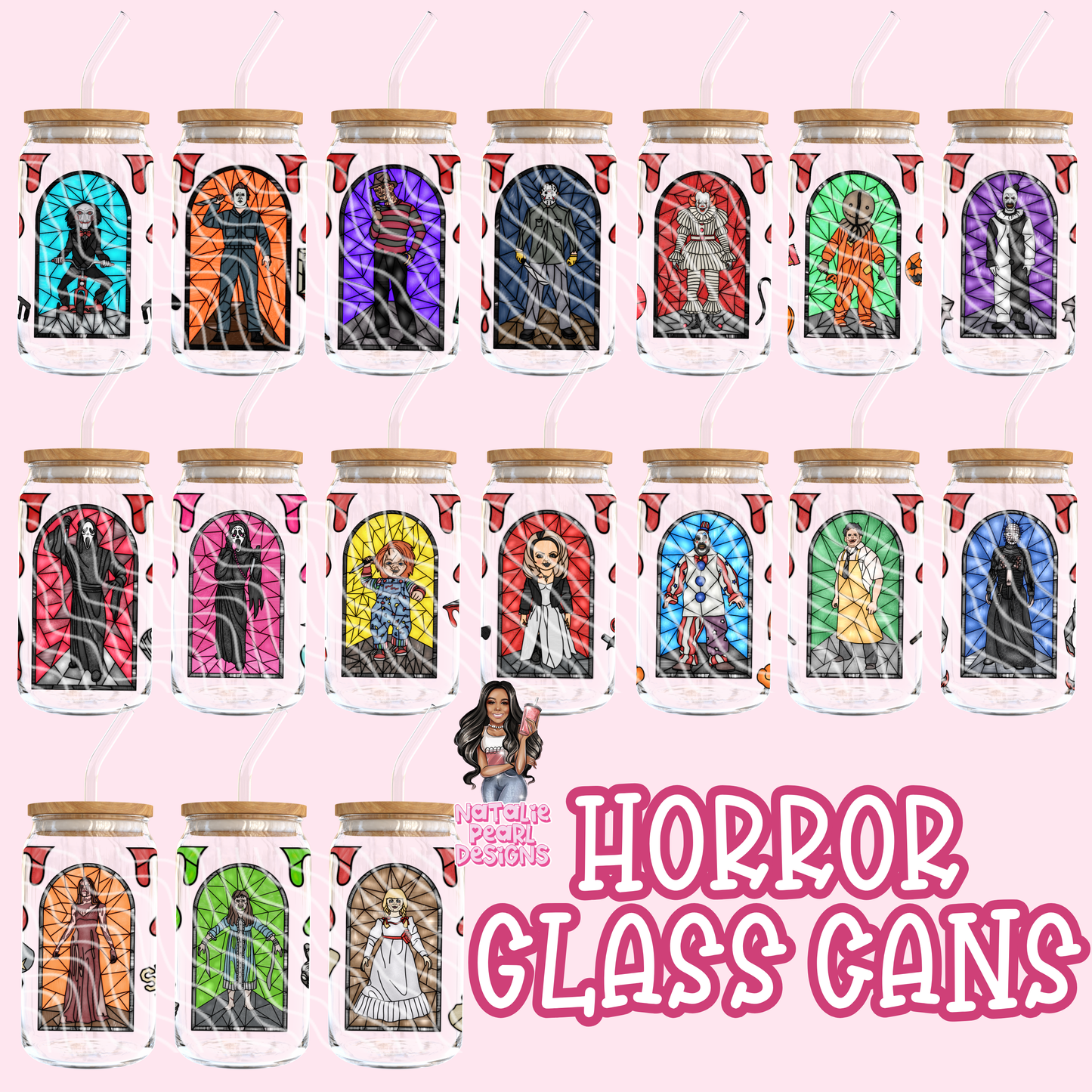 Horror Glass Cans