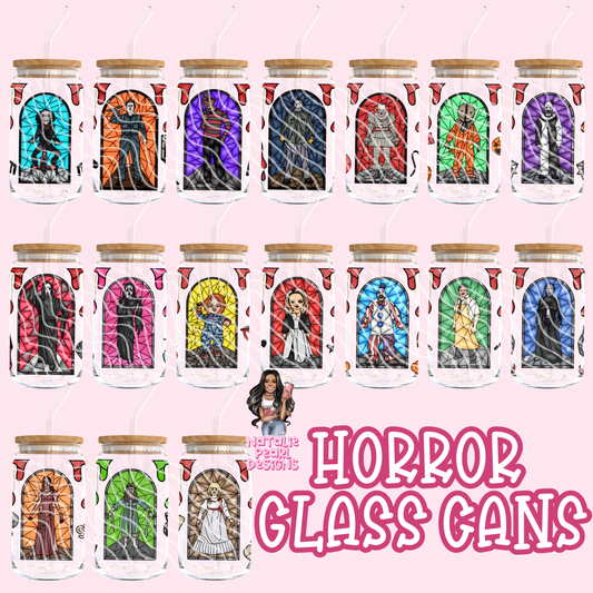 Horror Glass Cans