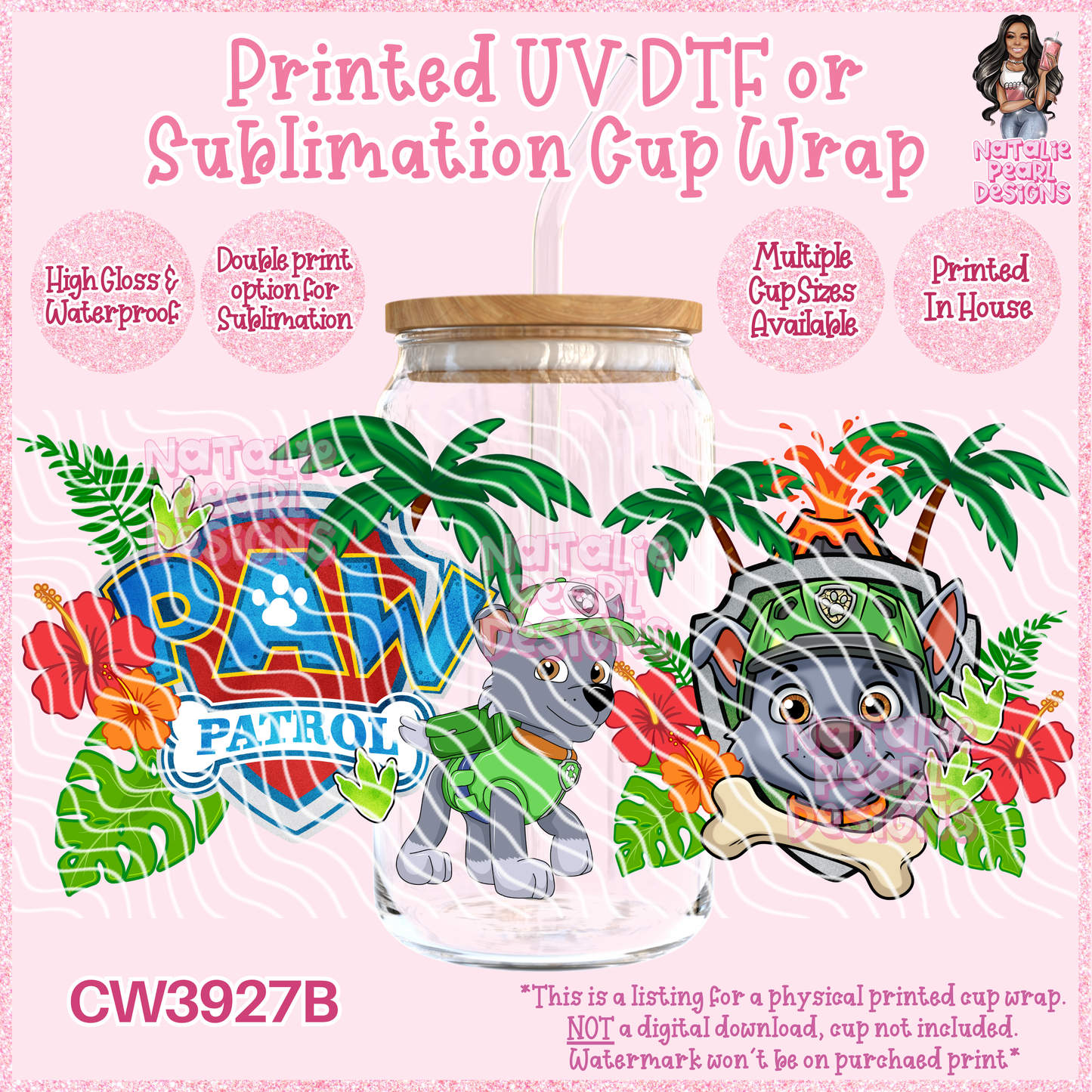 CW3927B UV DTF/SUB Cup Wraps