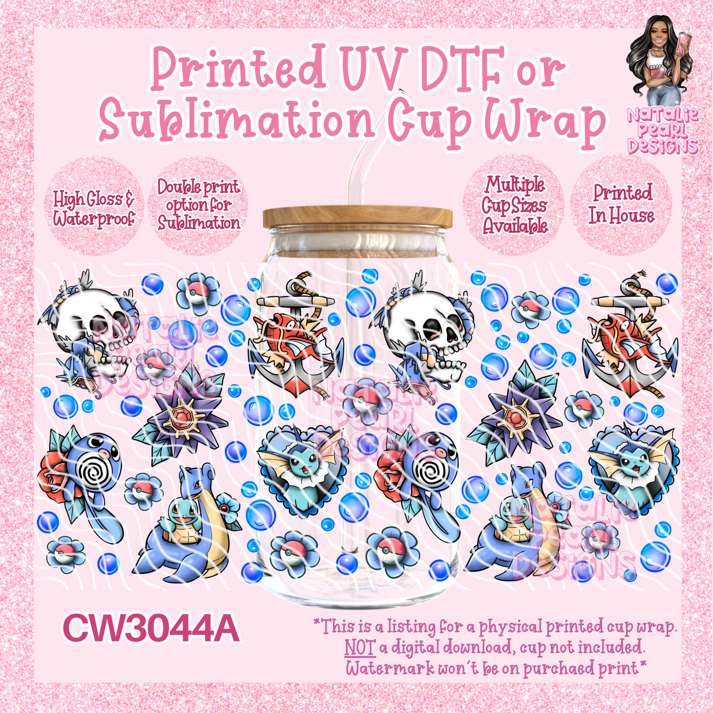 CW3044A UV DTF/SUB Cup Wraps
