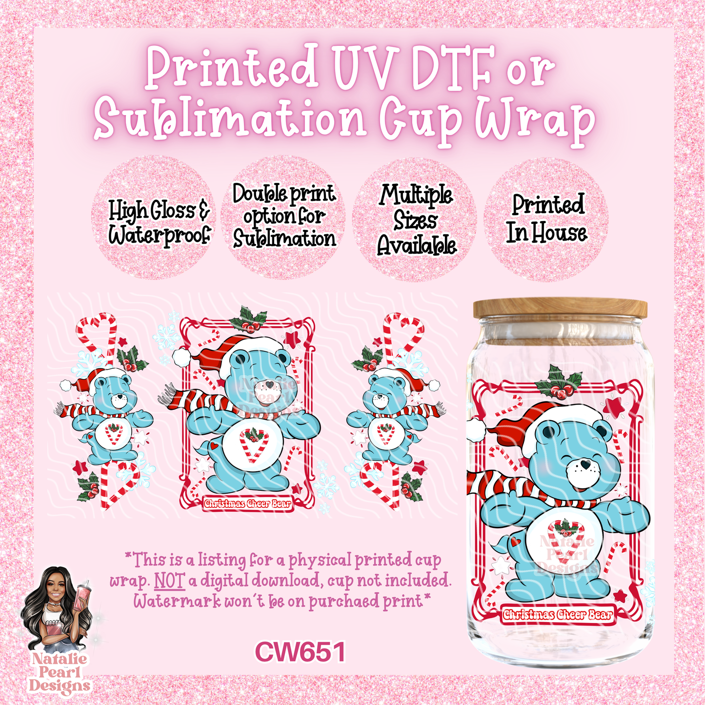 CW651 UV DTF/SUB Cup Wrap