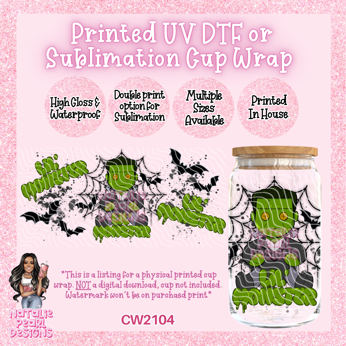 CW2104 UV DTF/SUB Cup Wraps