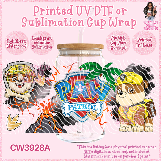 CW3928A UV DTF/SUB Cup Wraps