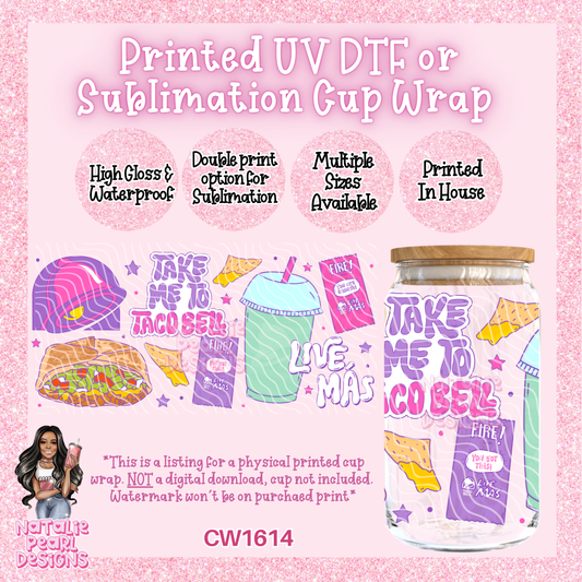 CW1614 UV DTF/SUB Cup Wraps