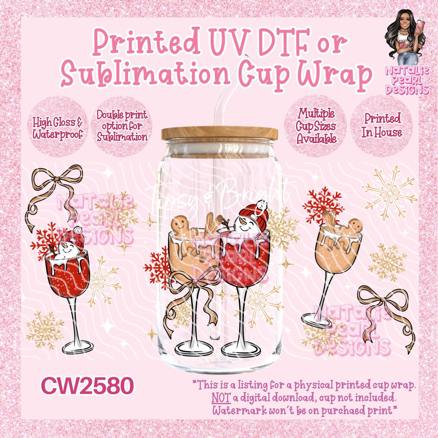 CW2580 UV DTF/SUB Cup Wraps