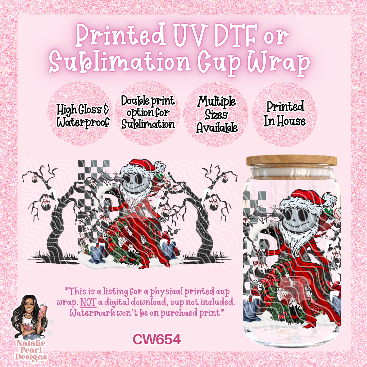 CW654 UV DTF/SUB Cup Wrap