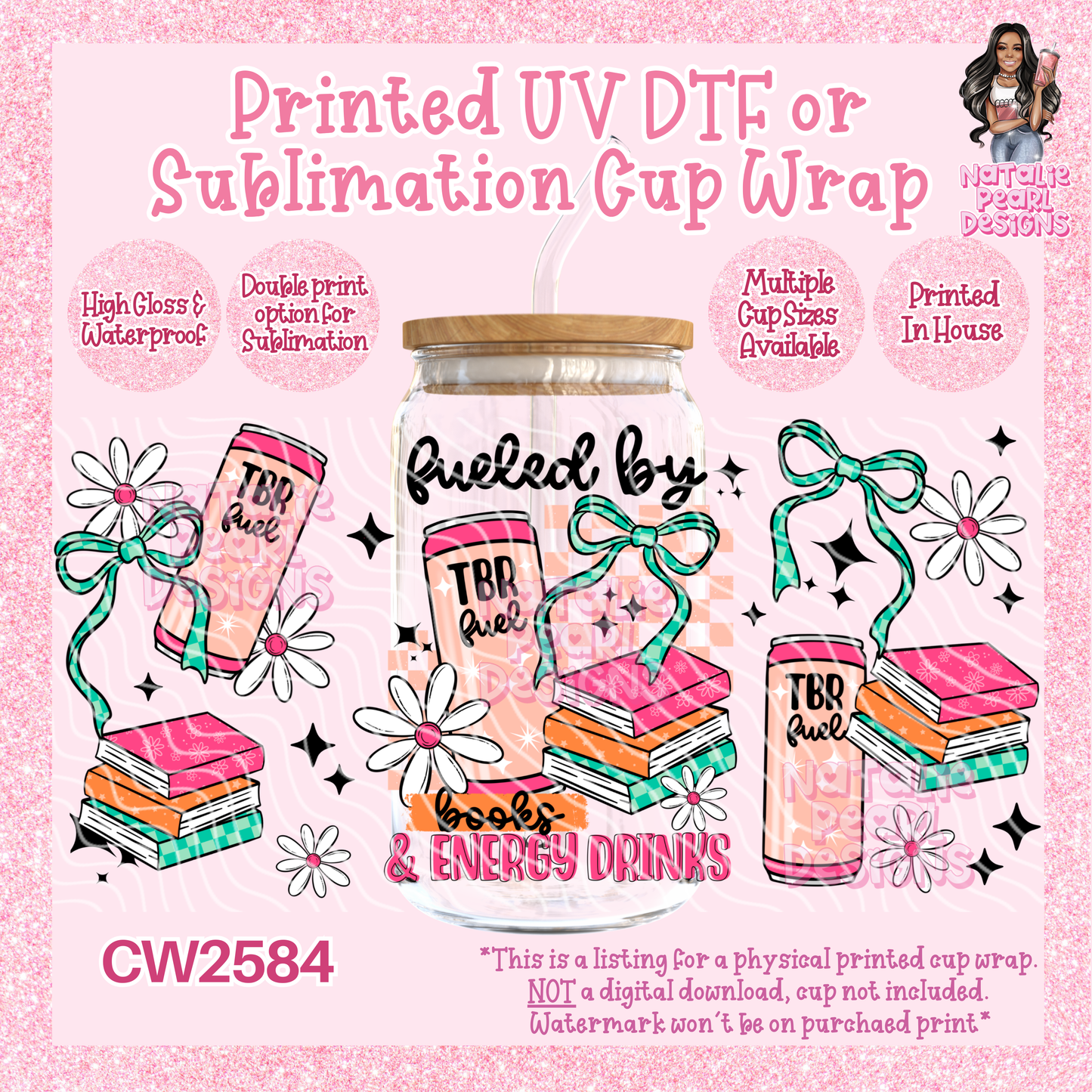 CW2584 UV DTF/SUB Cup Wraps