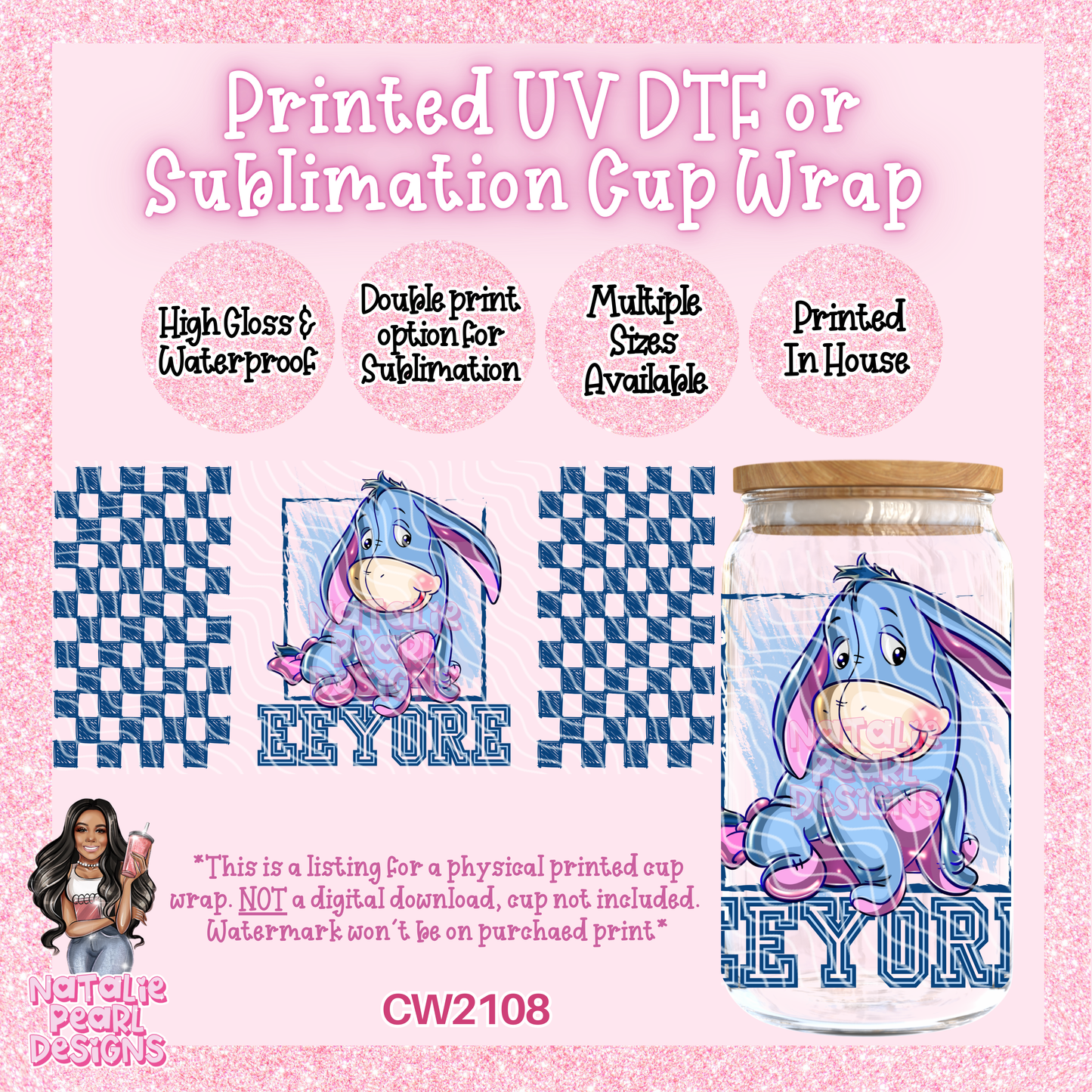 CW2108 UV DTF/SUB Cup Wraps
