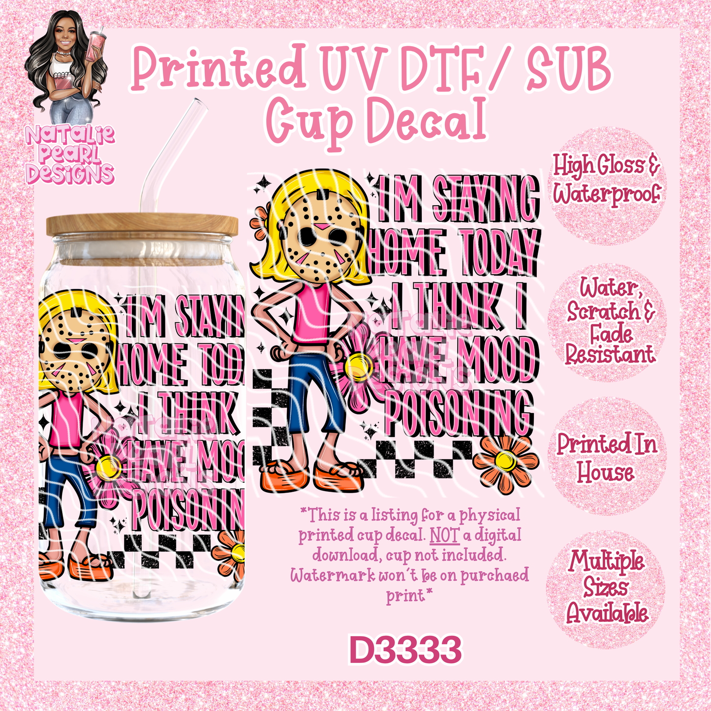 D3333 UV DTF/Sub Decal