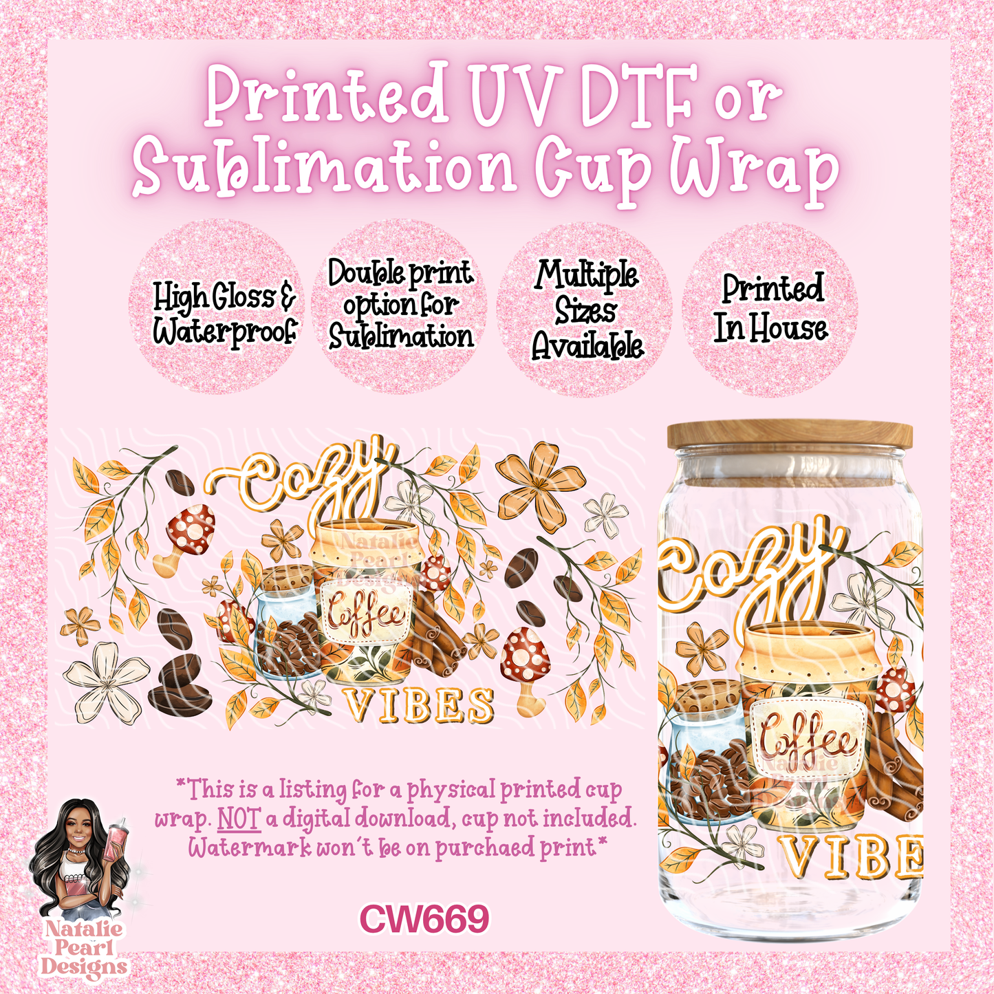 CW669 UV DTF/SUB Cup Wrap