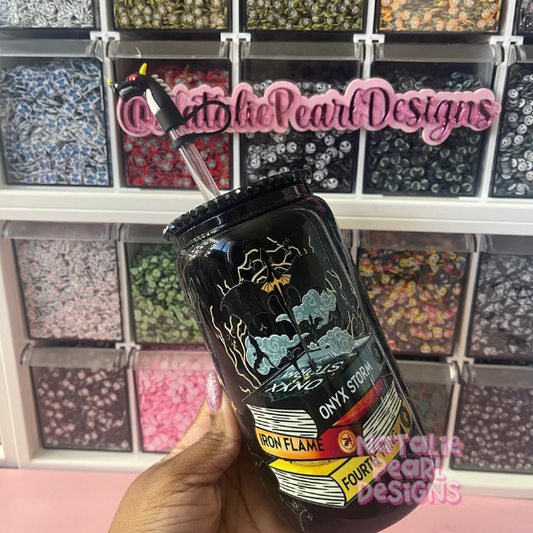 Fourth Wing Books Glass Can