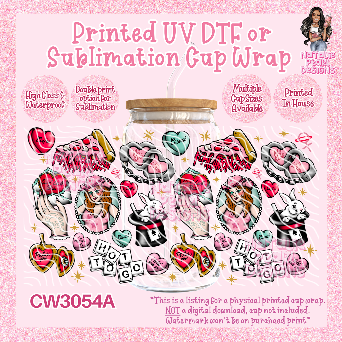 CW3054A UV DTF/SUB Cup Wraps