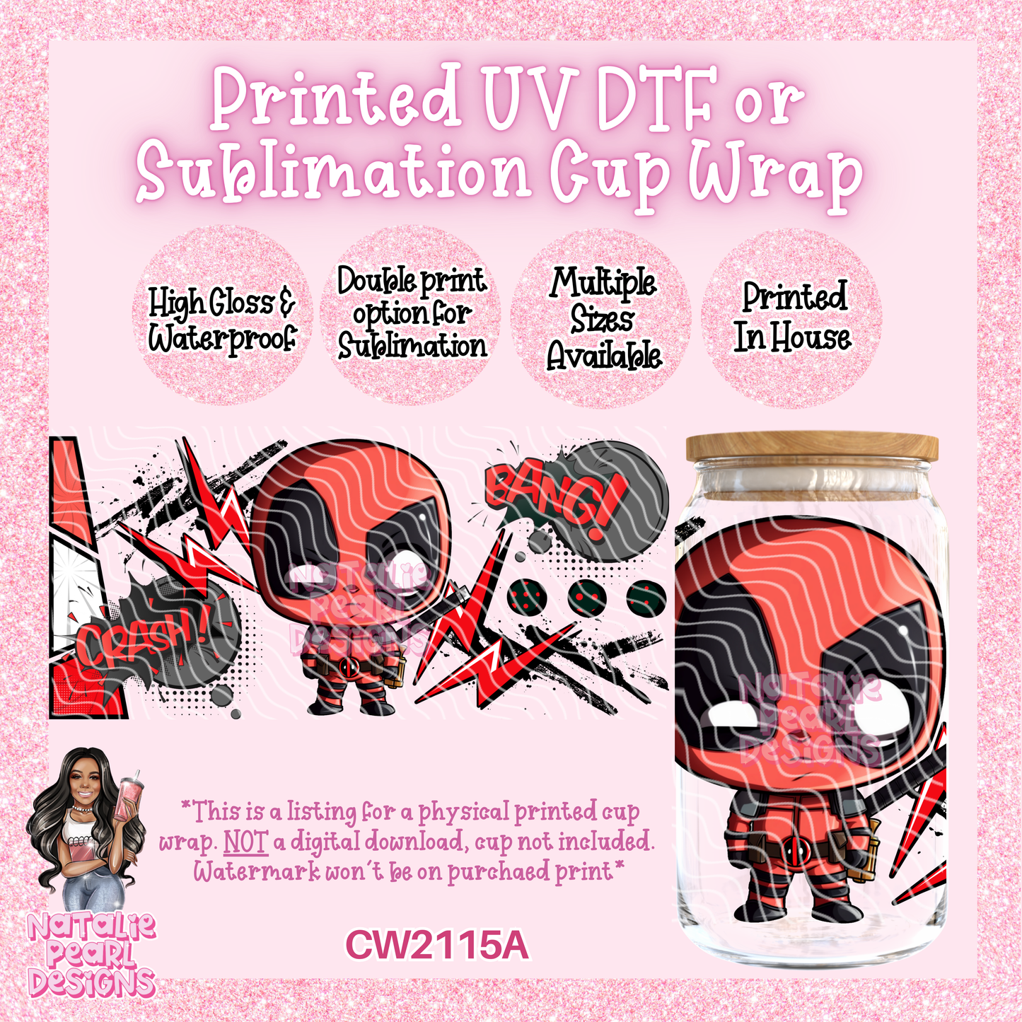 CW2115A UV DTF/SUB Cup Wraps