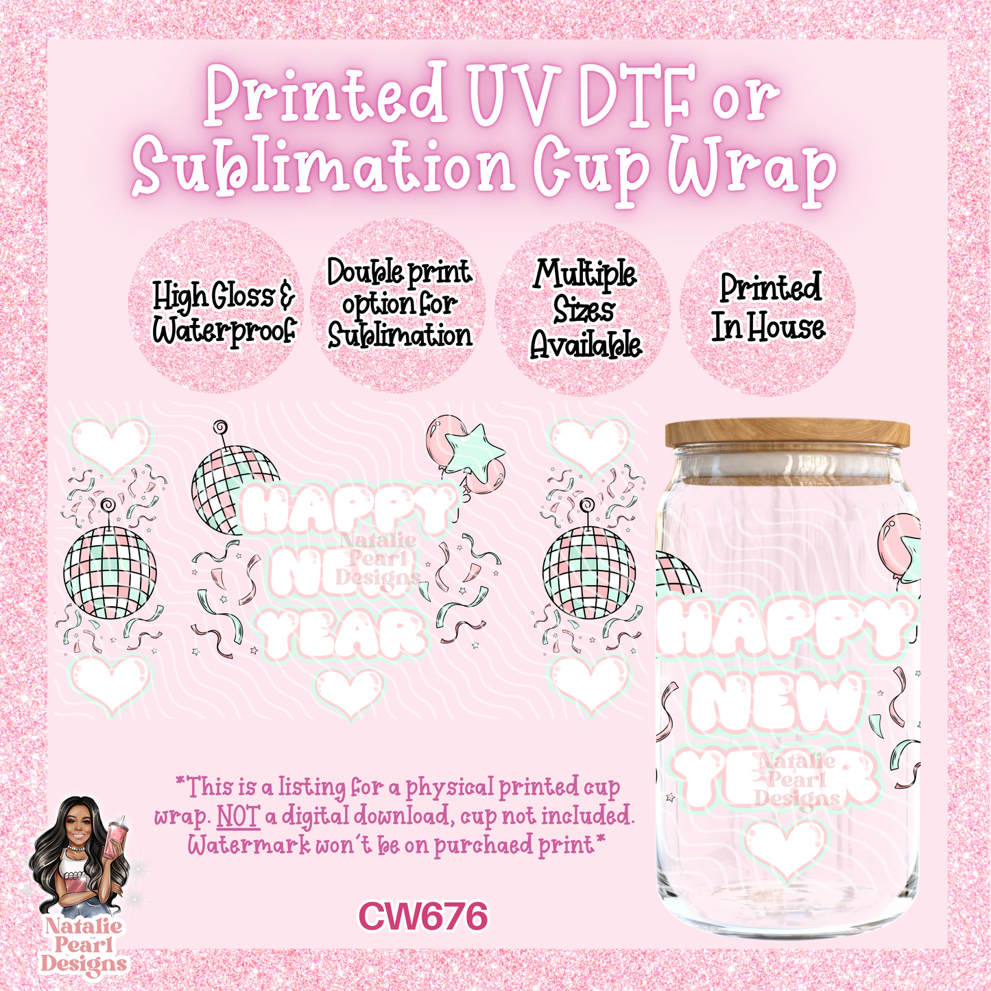 CW676 UV DTF/SUB Cup Wrap